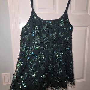 Sequin Embellished Tank Top